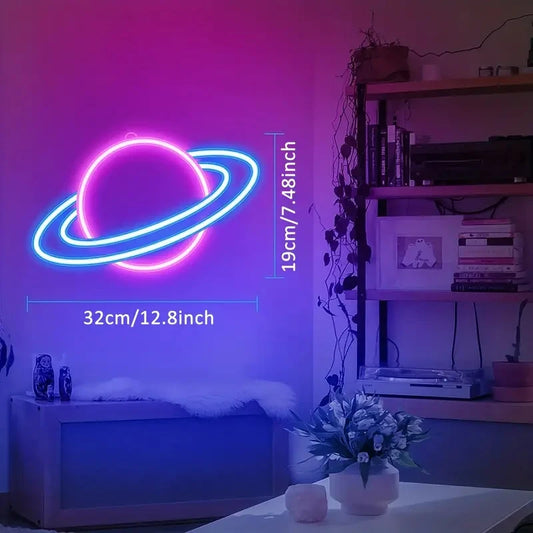 Planet Neon Sign LED