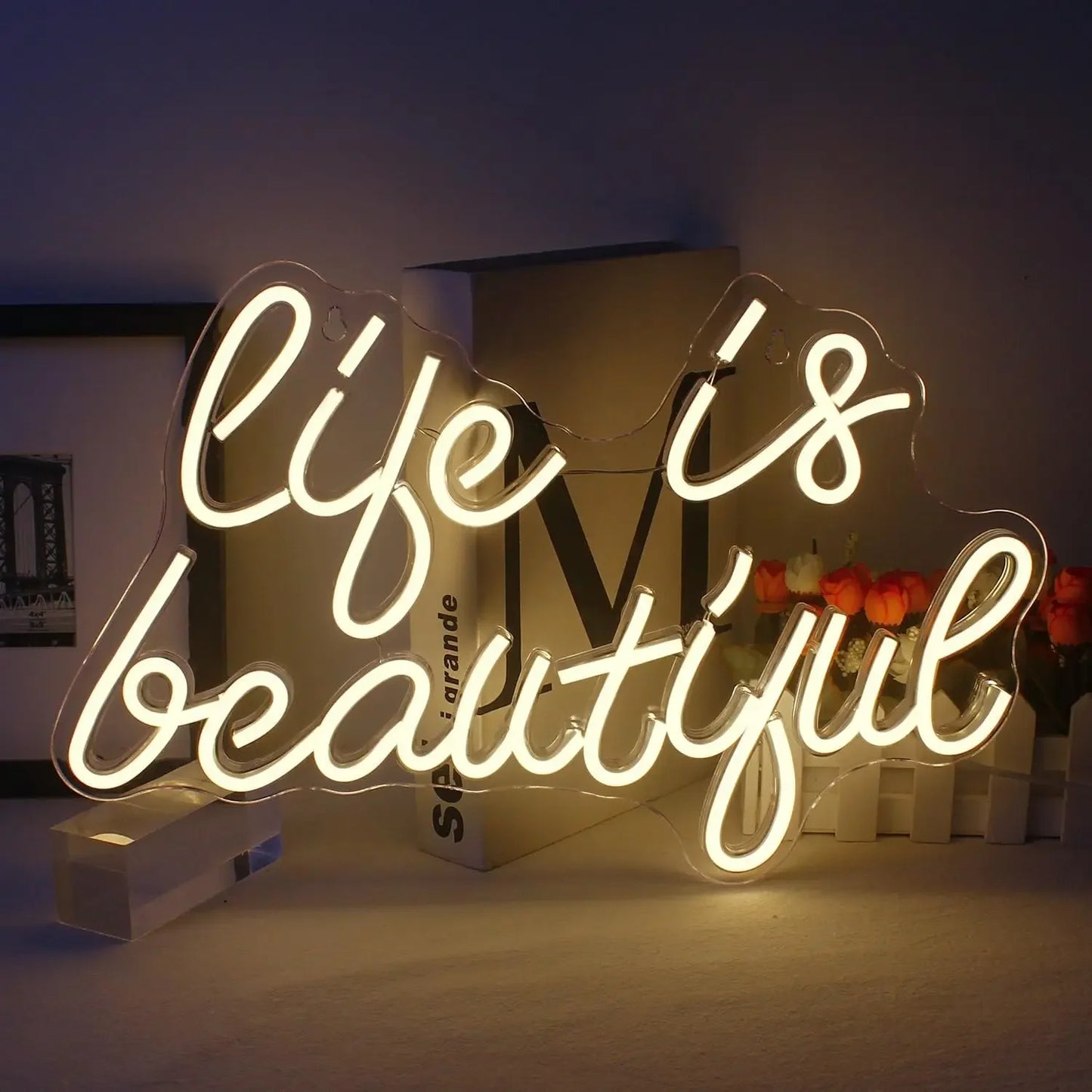 Life is Beautiful Neon Sign LED