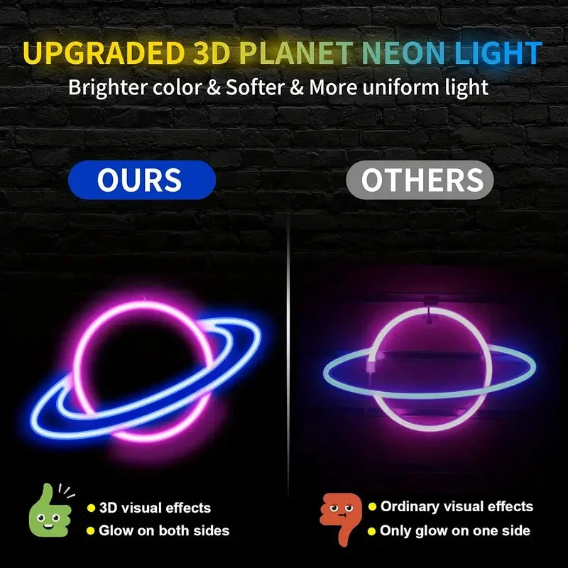 Planet Neon Sign LED